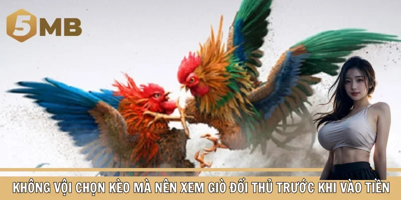 Không vội chọn kèo mà nên xem giò đối thủ trước khi vào tiền