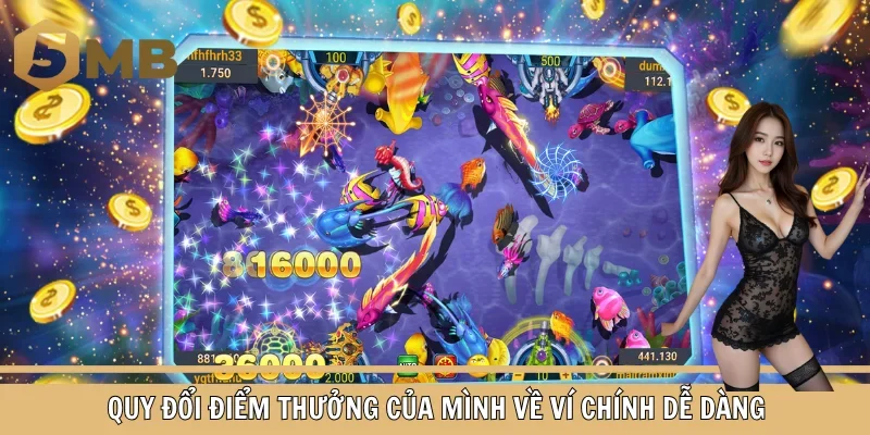 Quy đổi điểm thưởng của mình về ví chính dễ dàng